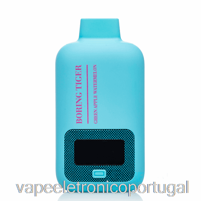 Vape Eletrônico Luffbar Chato Tigre 25000 Descartável Maçã Verde Melancia